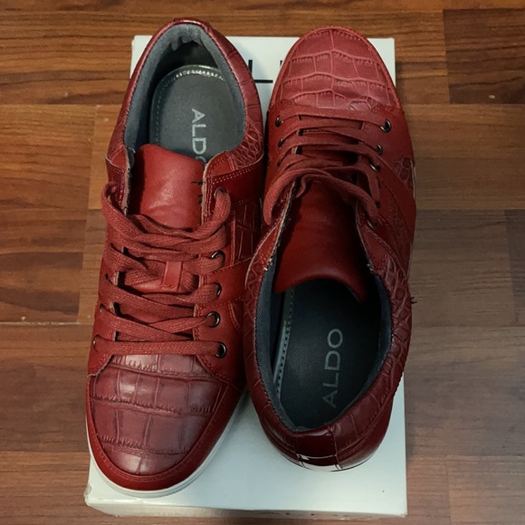 Red Patent Leather Sneakers - Picture 3 of 5